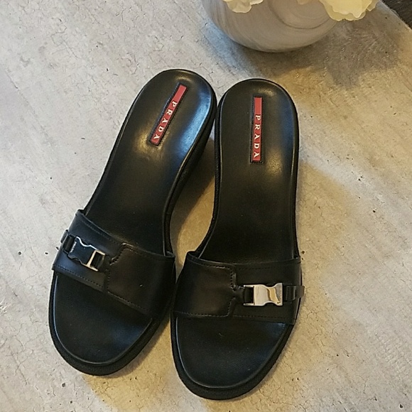 Prada Shoes - Prada slide sandals